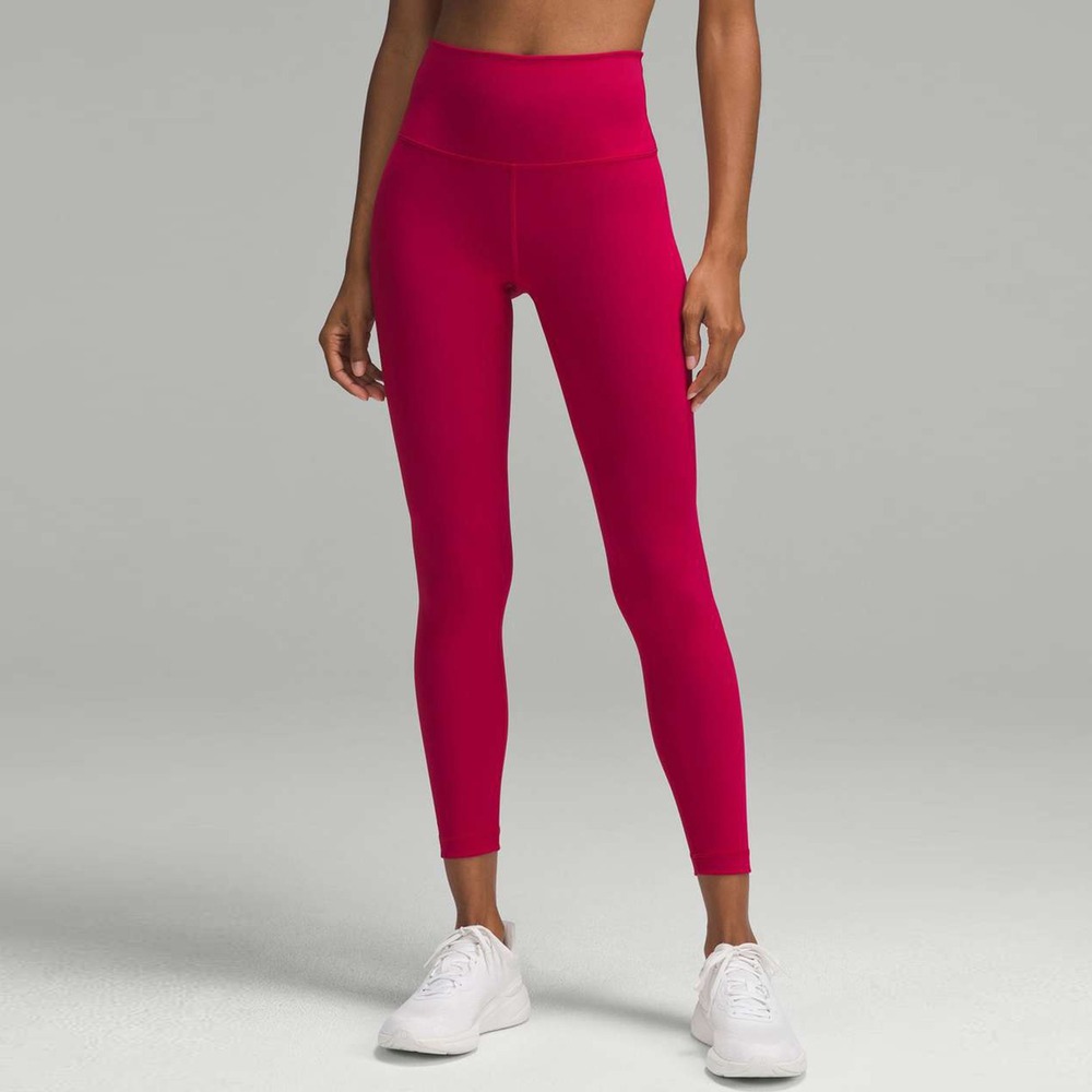 Lululemon Wunder Train High-Rise Tight 25" in Ruby Red Size 4